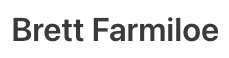 Brett Farmiloe